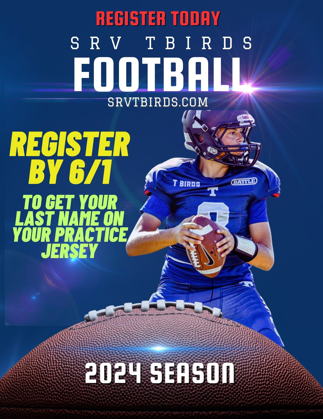 2024 T-Birds Registration is now open