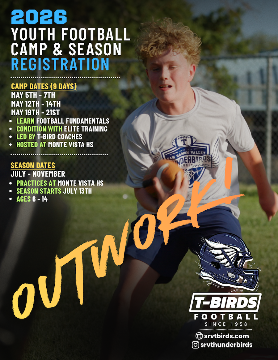 2026 T-Birds - Parent Info Nights & Football Coaches Needed!
